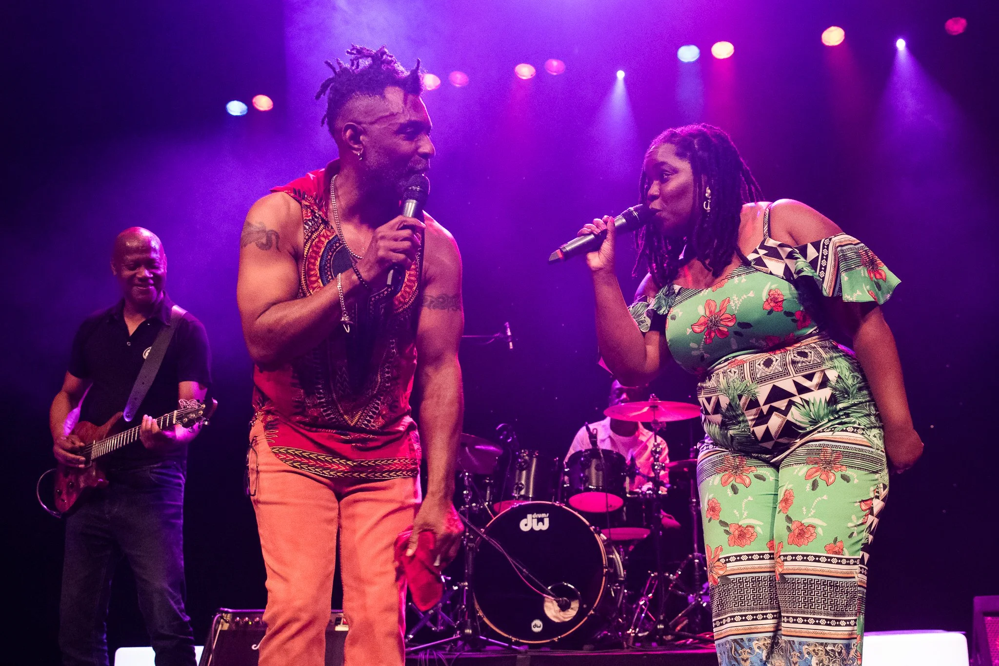 Jazz and soul star Omar, performing a duet with Zara McFarlane, during one of our Gala Shows.