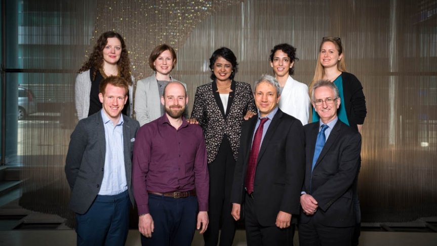 Alongside colleagues, hosting an impromptu visit from the President of Mauritius, Ameenah Gurib-Fakim.