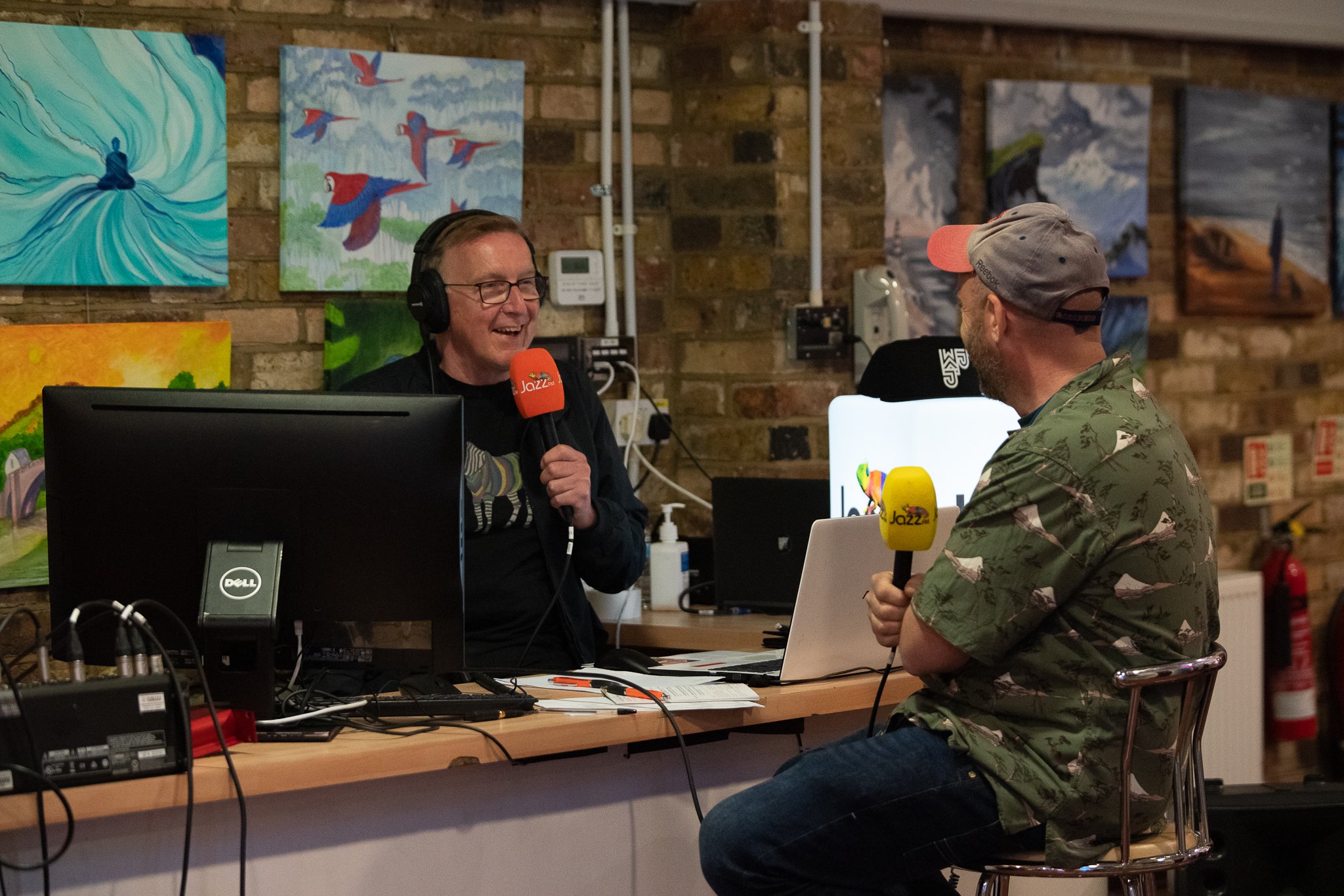 Chris Newstead speaking with Nigel Williams live from the festival - on air with Jazz FM during one of our early festival editions.