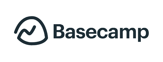 Basecamp logo featuring a mountain and a path.