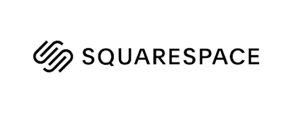 Squarespace logo with black text and icon on white background.