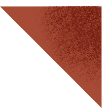 A close-up of a folded corner of a red-colored paper or fabric with textured surface and shadow.