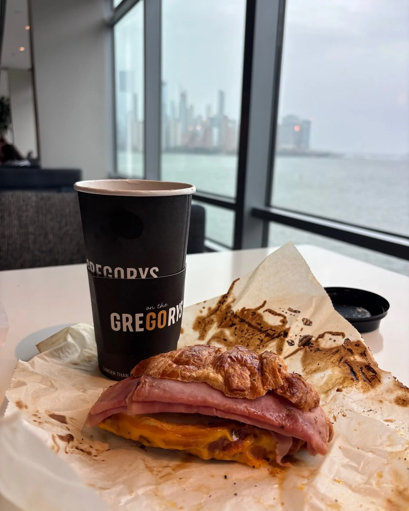 A rainy Sunday morning Breakfast on The Hudson.