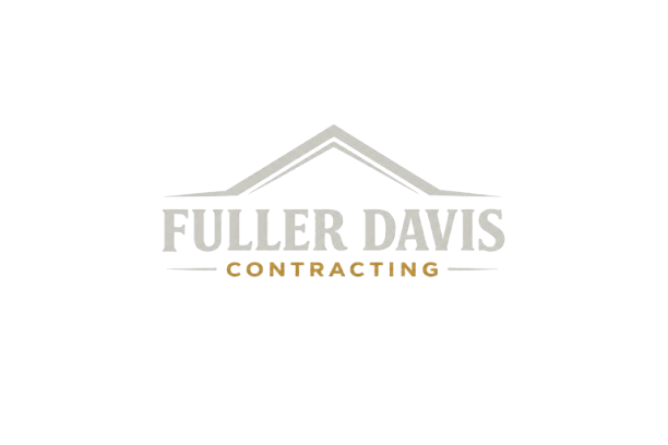 Logo for Fuller Davis Contracting featuring a stylized roof design above the company name.