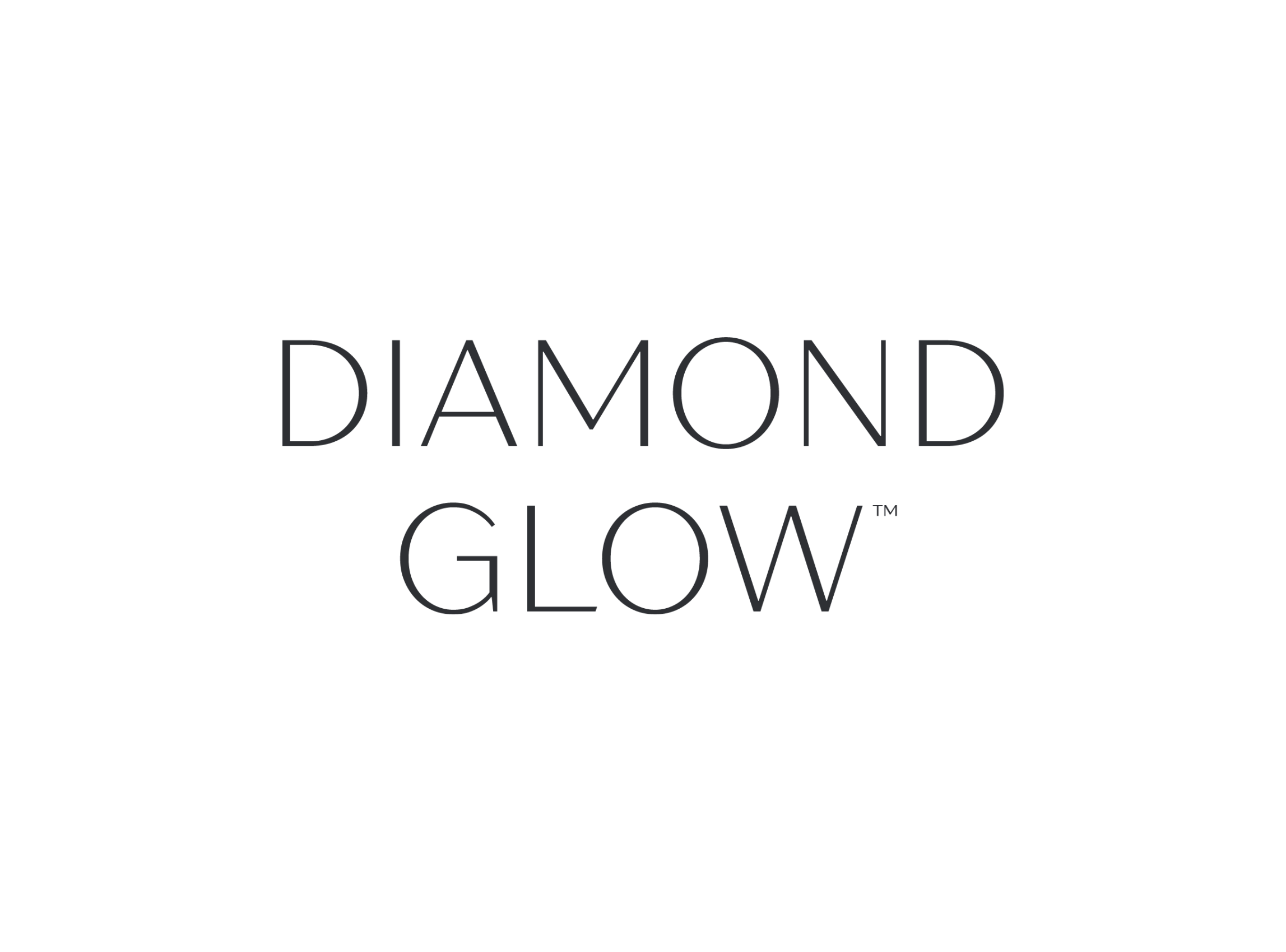 Black and white logo for facial device diamondglow.