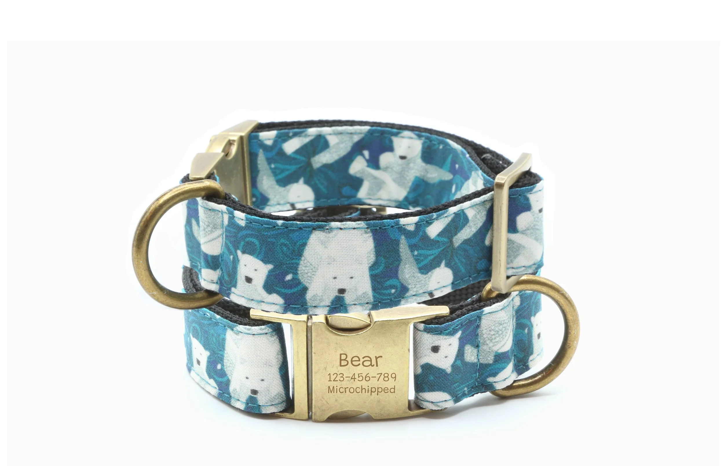 Polar bear dog collar