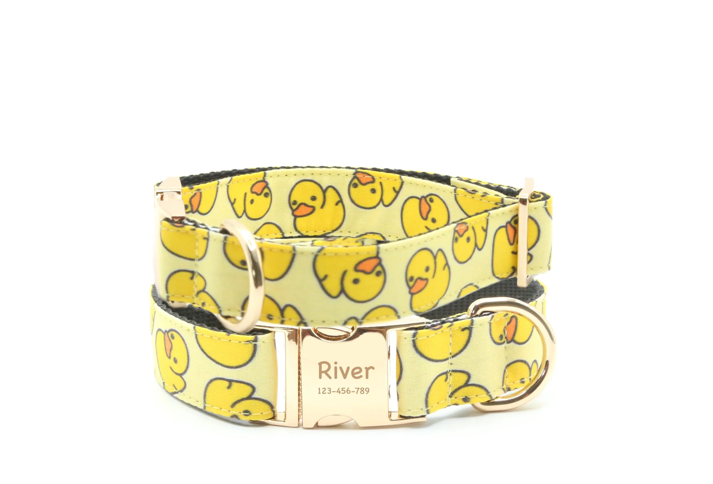 Rubber duck dog collar