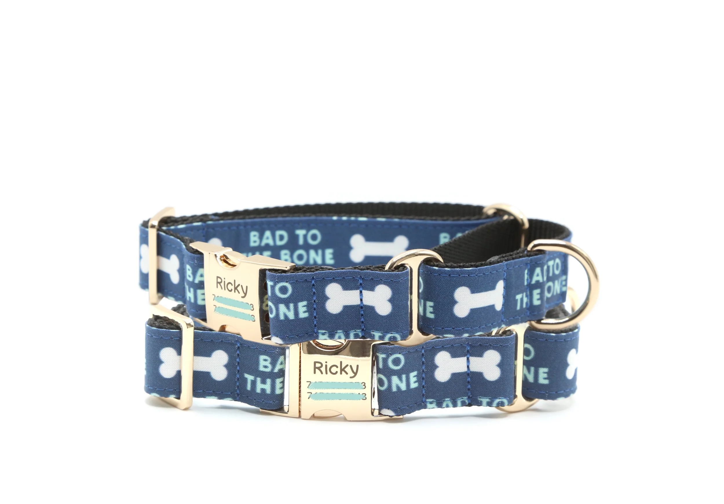 Bad to the bone dog collar