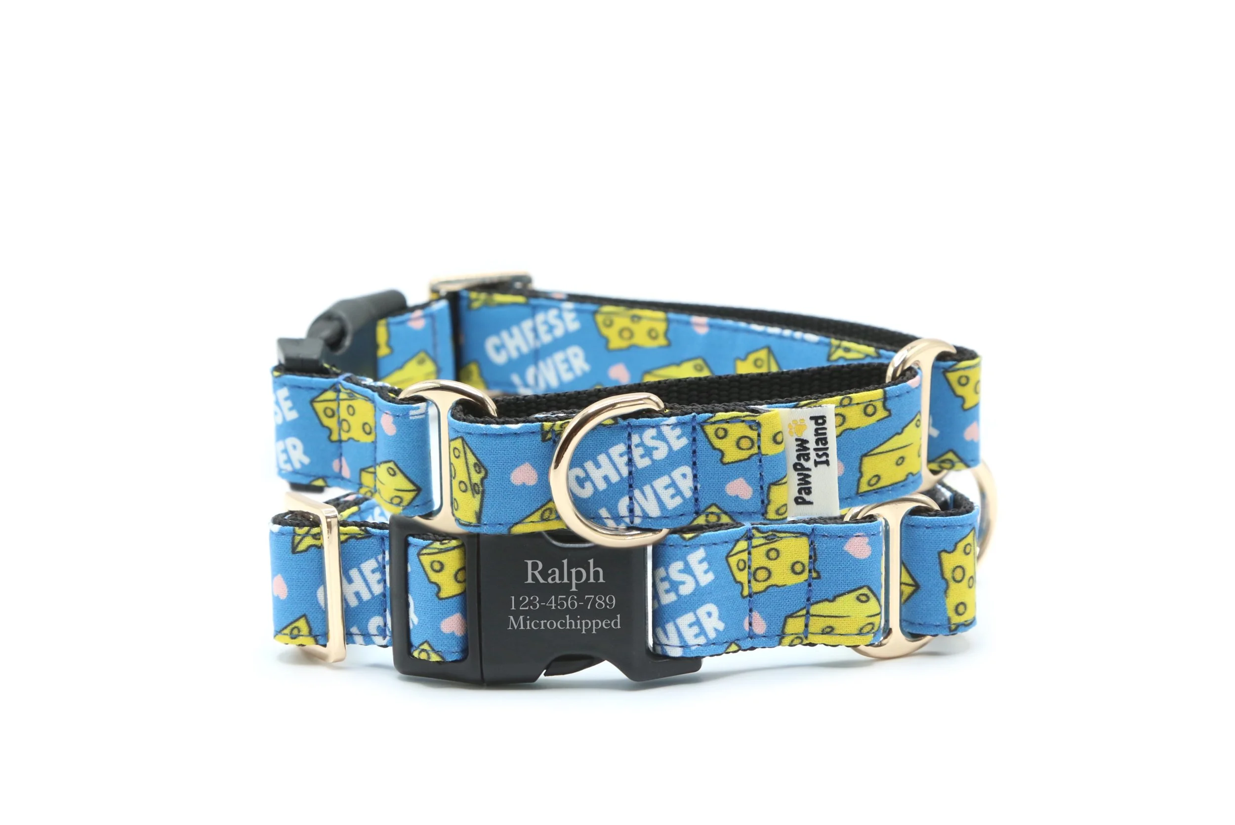 Cheese lover dog collar