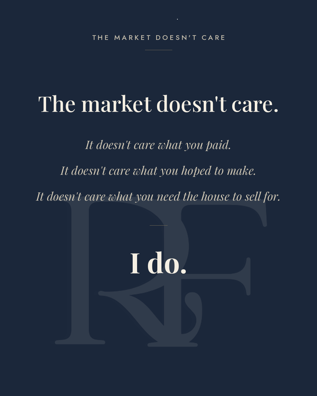 The Market Doesn’t Care. I Do.