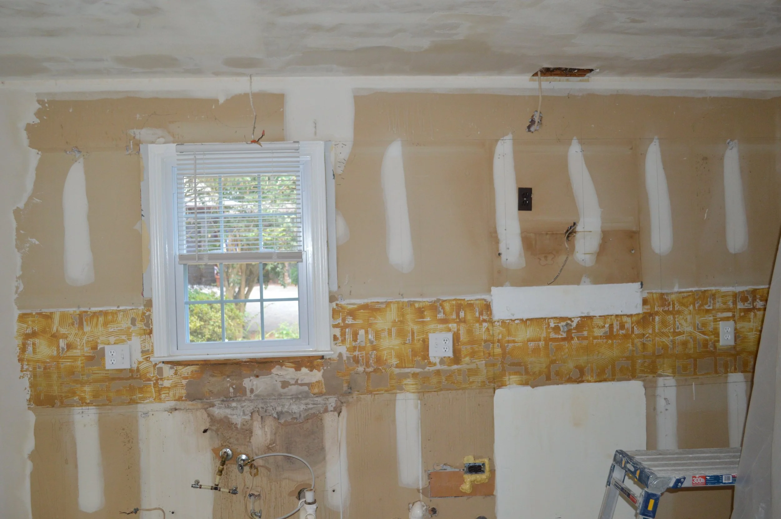 Kitchen remodel, holes in wall, electrical issues,