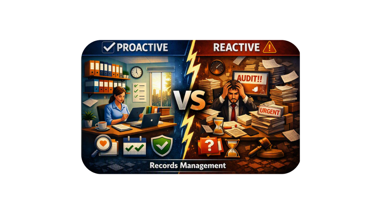 Proactive vs Reactive: The Records Management Mindset Businesses Can’t Ignore.