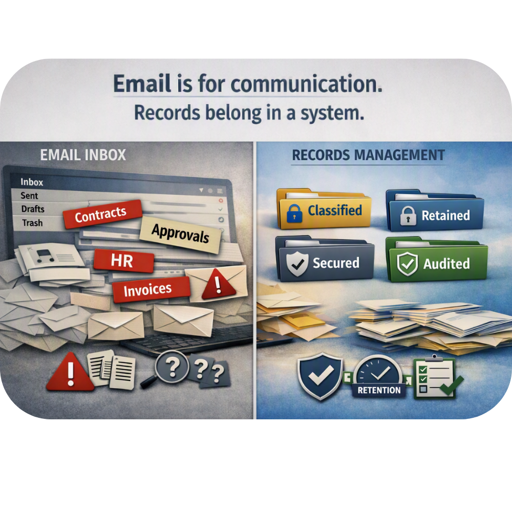 The Dangers Of Using Email As A Records Storage System.