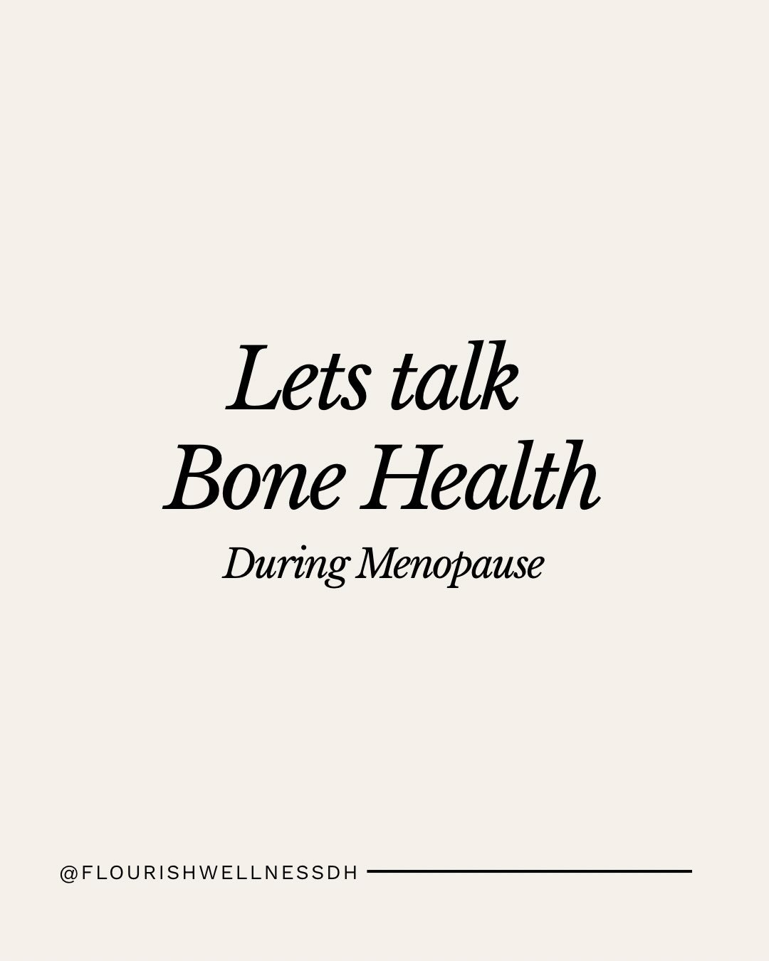 Menopause is not just about managing symptoms-it&rsquo;s also an opportunity to invest in your health for the decades ahead.  #menopause #bonehealth #menopausewellness