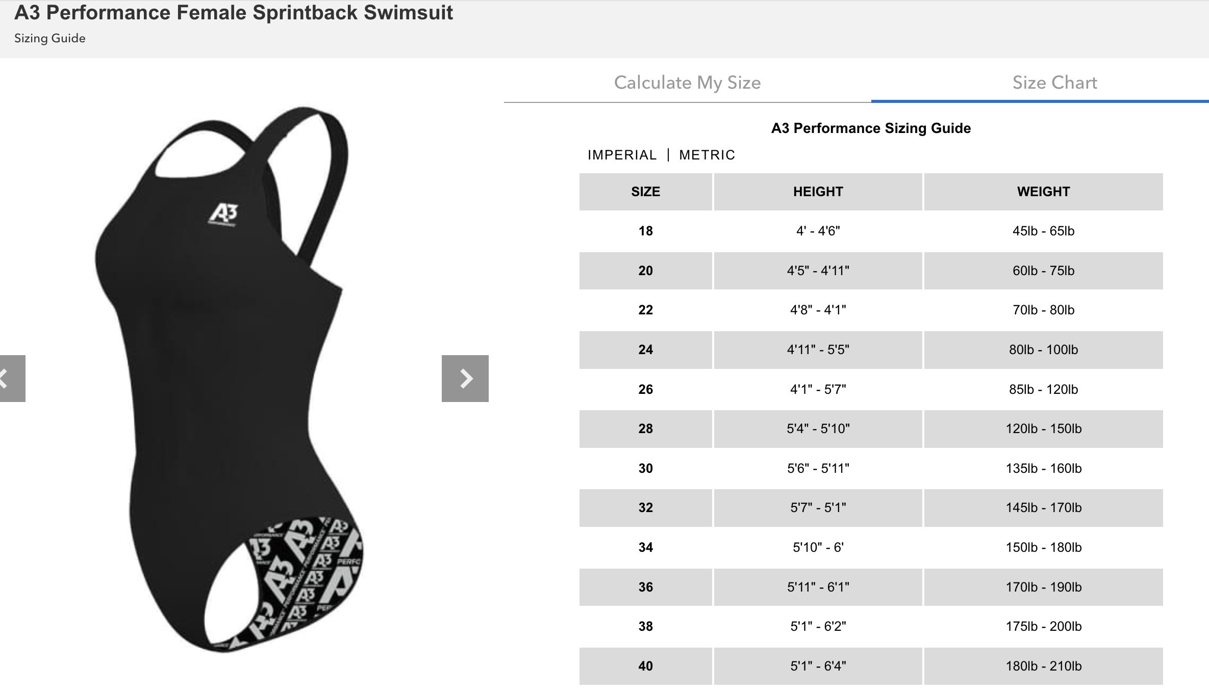 EBSS Female Sprintback Suit