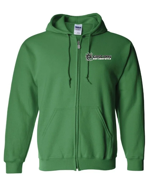 EBSS Unisex Full-Zip Hooded Sweatshirt - Green - Youth and Adult