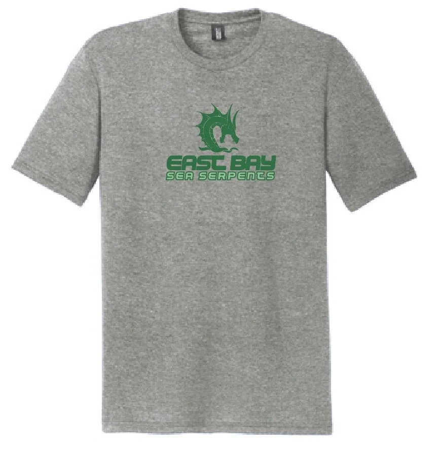EBSS Unisex Tri-Blend Crewneck Tee - White and Grey