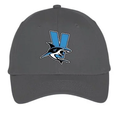 Vallejo Aquatics Low Profile Embroidered Twill Cap - black or white