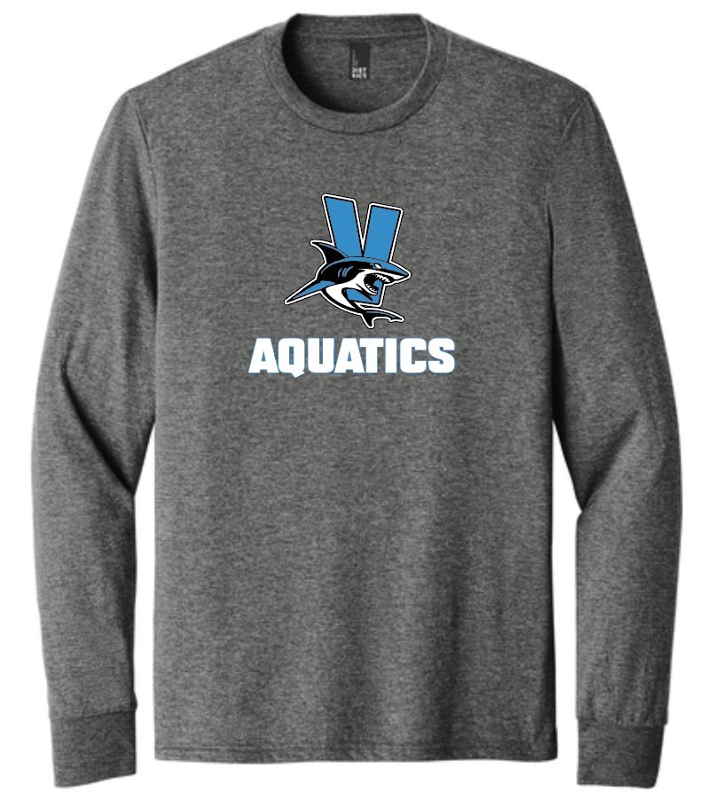 Vallejo Aquatics Unisex Tri-Blend Long Sleeve Tee - Youth and Adult - 3 Colors