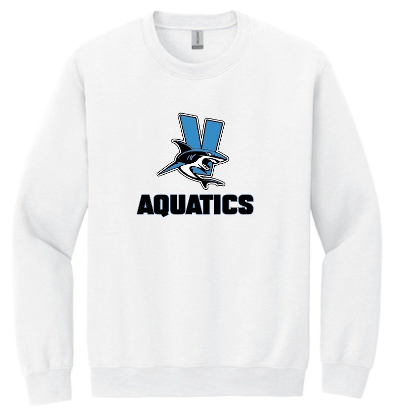 Vallejo Aquatics Unisex Crewneck Sweatshirt - Adult and Youth - 4 Colors