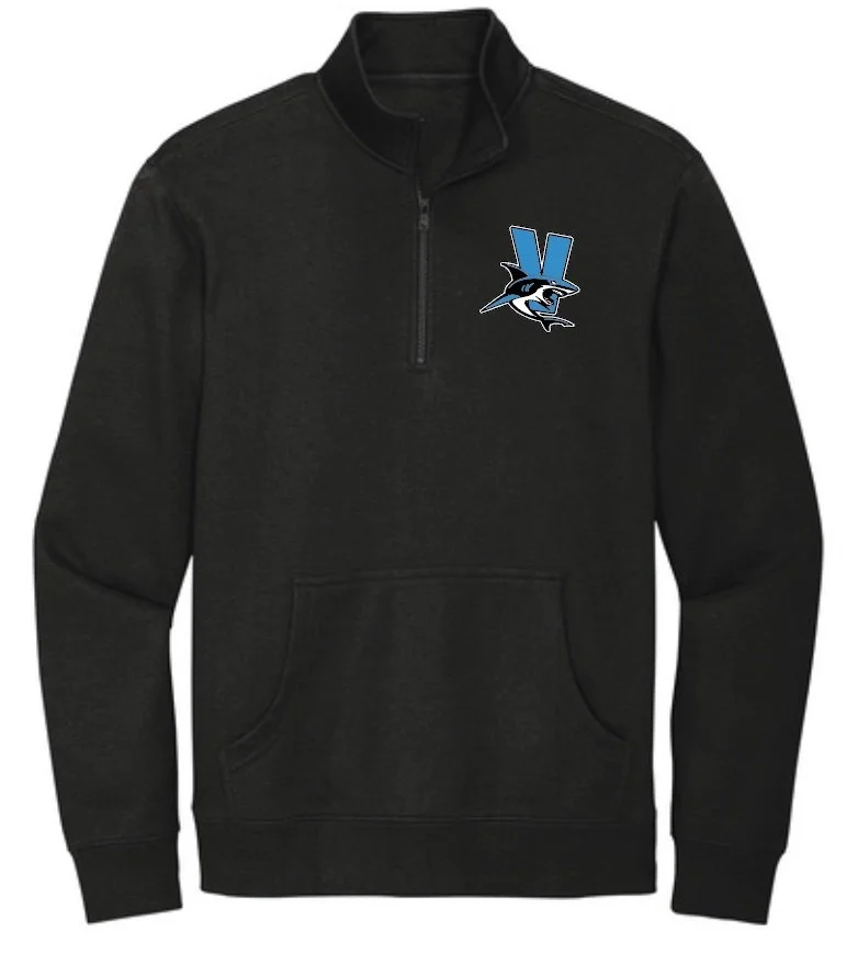 Vallejo Aquatics Unisex Quarter-Zip Sweatshirt with Pockets - 3 Colors
