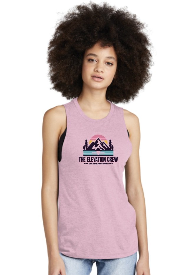 Elevation Crew Ladies Tri Blend Muscle Tank