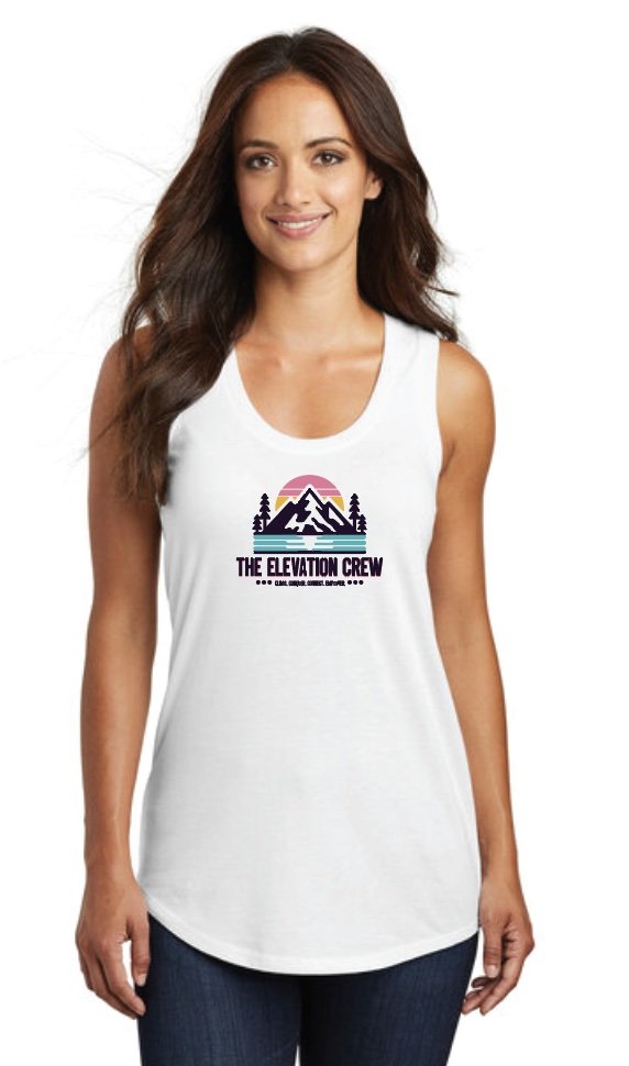 Elevation Crew Ladies Tri Blend Racerback Tank