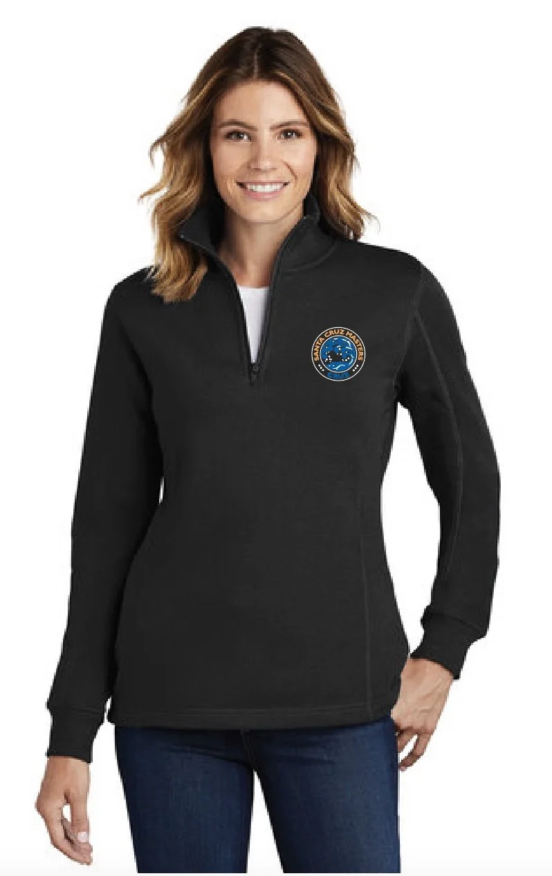 Santa Cruz Masters Ladies Quarter Zip Sweatshirt - Embroidered