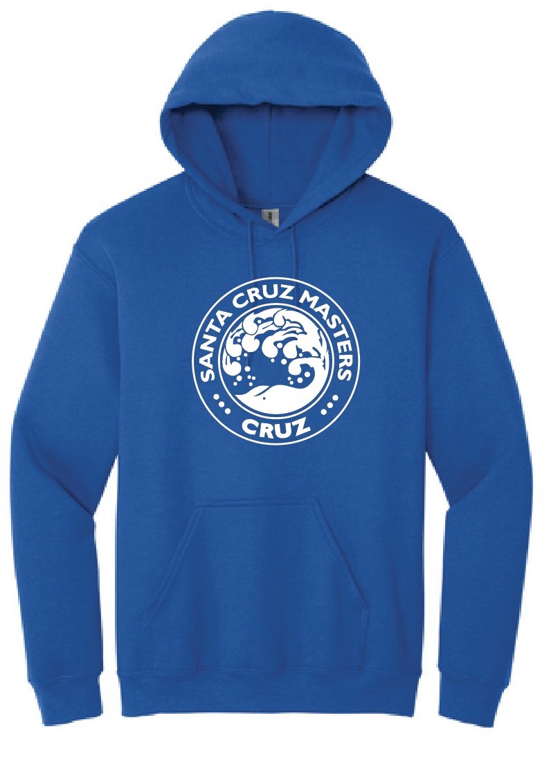 Santa Cruz Masters Unisex Hooded Sweatshirt - Royal and Black