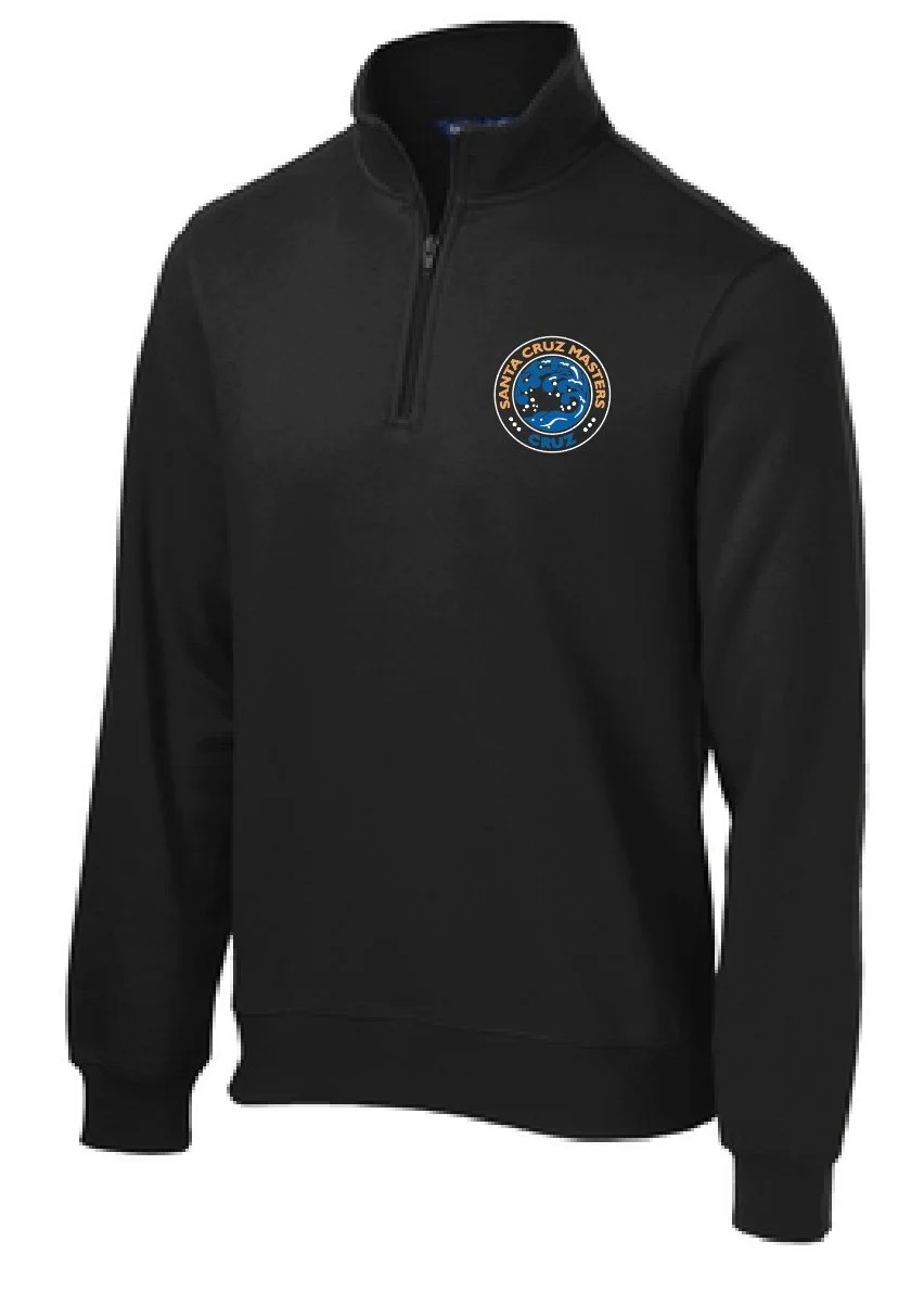 Santa Cruz Masters Unisex Quarter Zip Embroidered Sweatshirt