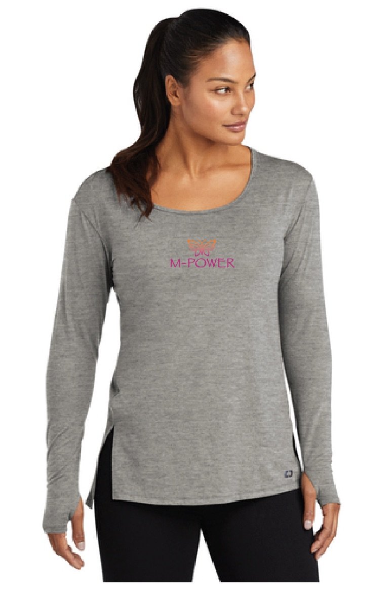 M-Power Ladies Long Sleeve w/Thumbholes by Ogio - Grey