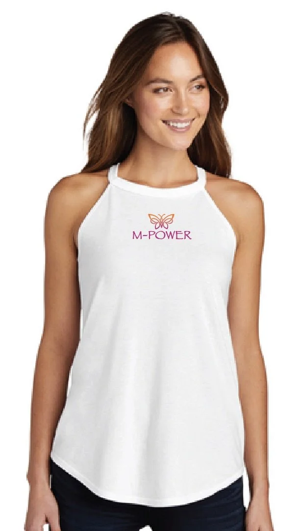 M-Power Ladies Tri-Blend Rocker Tank