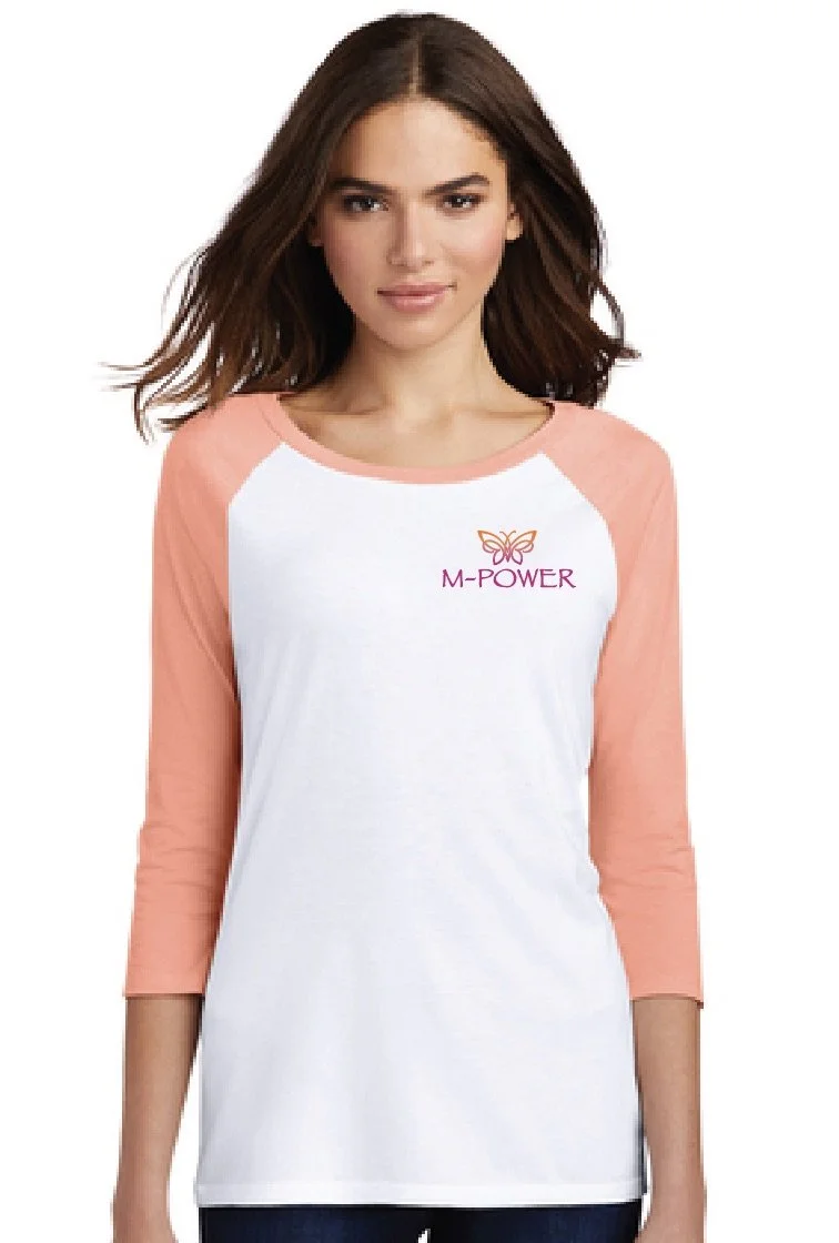 M-Power Tri-Blend Raglan Baseball Tee