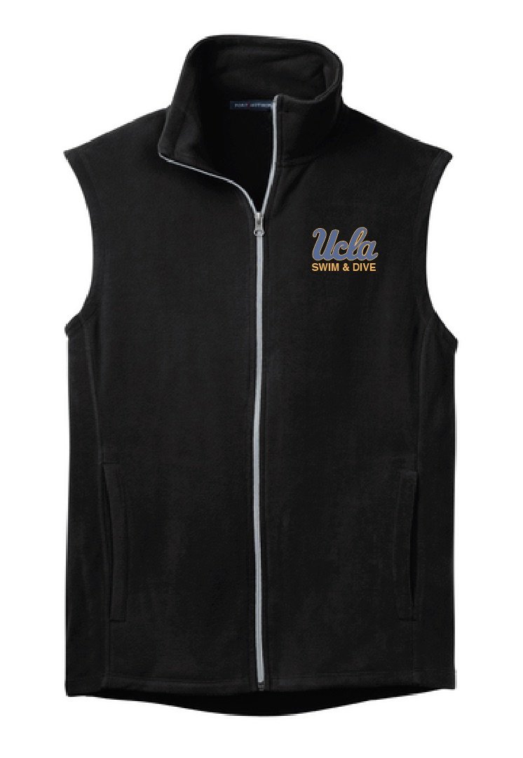 UCLA Swim & Dive Embroidered Microfleece Vest - Ladies and Unisex