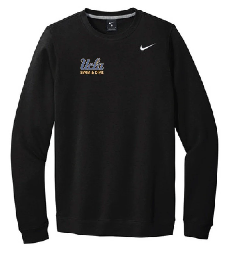 UCLA Swim Dive Nike Embroidered Crewneck Sweatshirt - 4 Colors