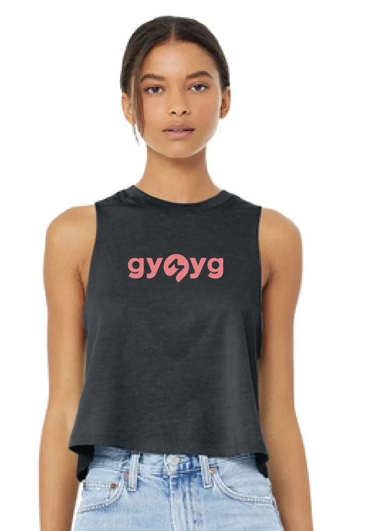 Gymyg Ladies Cropped Racerback Tank - 3 Colors