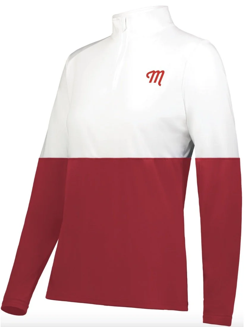 Meadow Team Quarter Zip with UPF 45+ - Ladies Cut