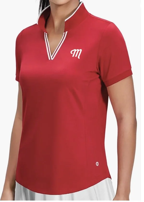 Meadow Tennis Embroidered Ladies Sleeved Polo