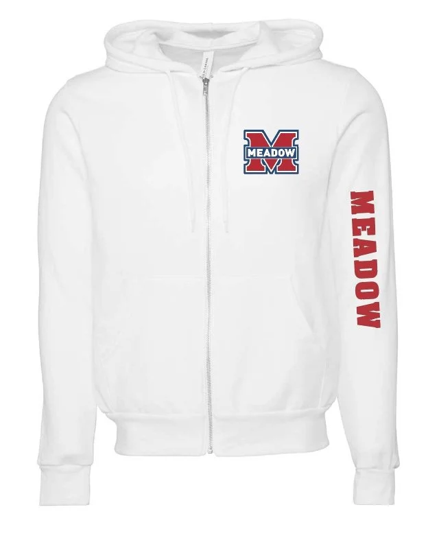 Meadow Unisex Sponge Fleece Full-Zip Hooded Sweatshirt - Adult