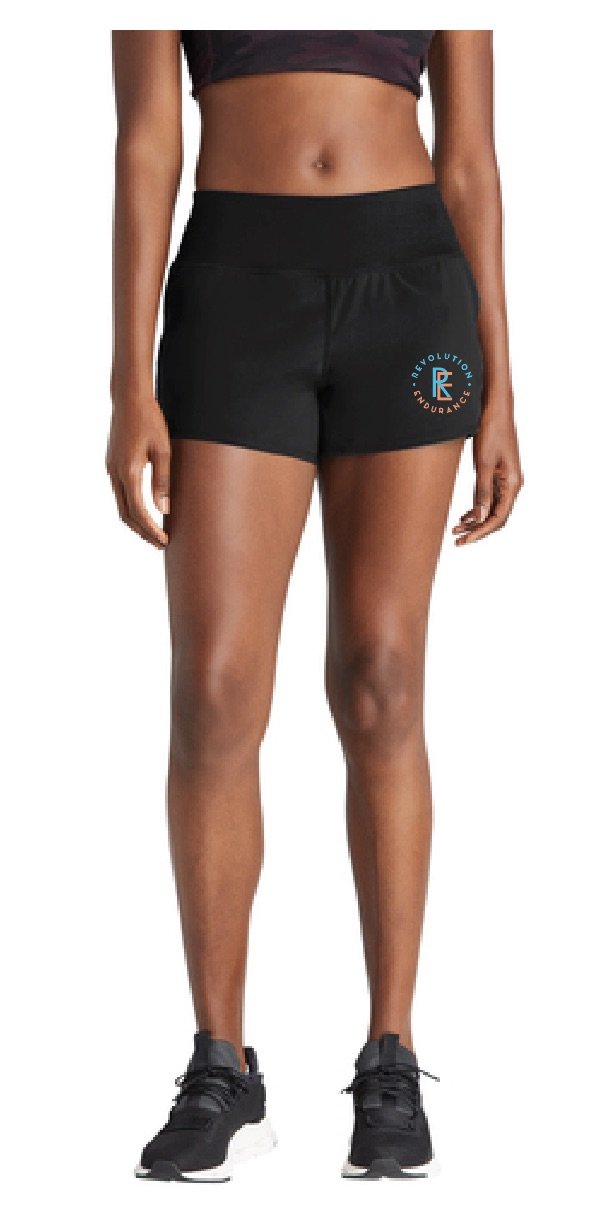 Revolution Endurance Ladies Running Short - Black