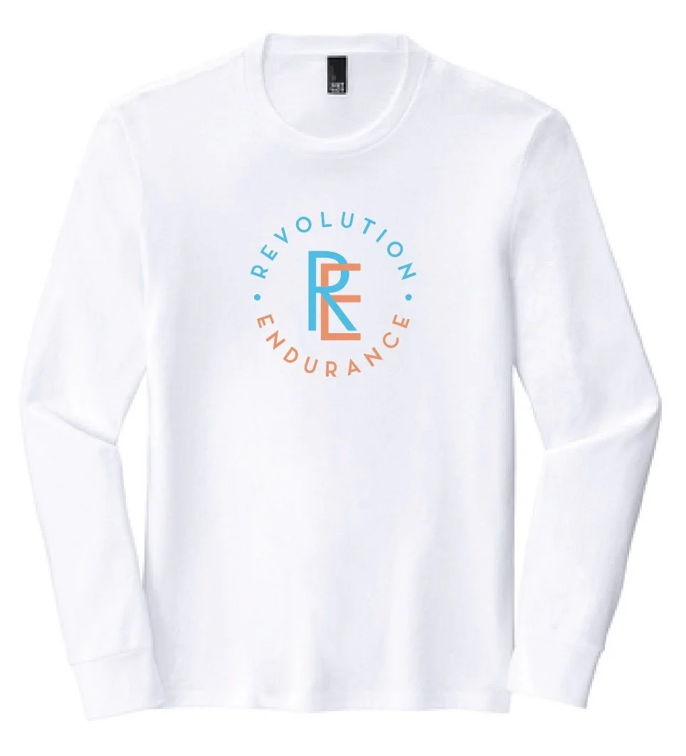 Revolution Endurance Unisex Tri-Blend Long Sleeve Tee - black, white, and grey