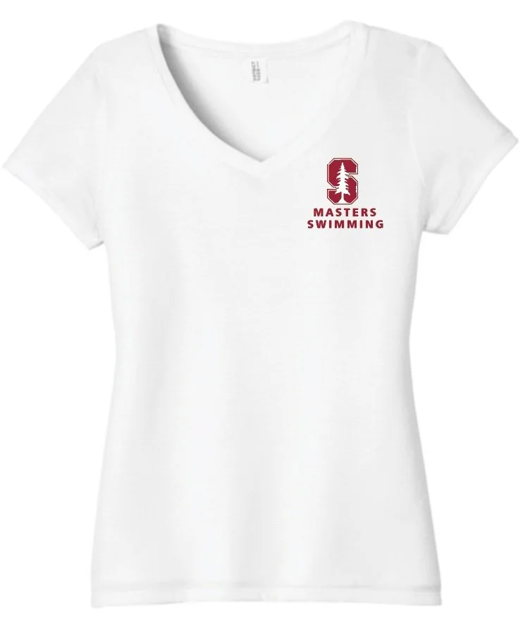 Stanford Masters Ladies Tri-Blend V-Neck Tee