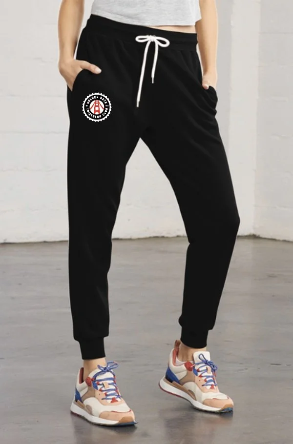 GGTC Sponge Fleece Unisex Jogger - black and heather
