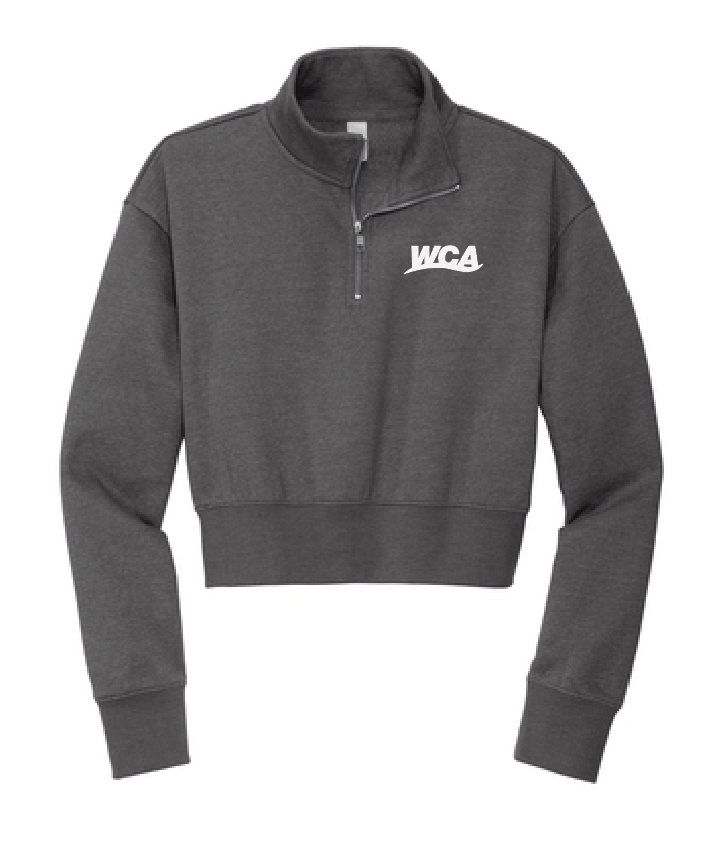 WCA Ladies Cropped Quarter Zip Sweatshirt