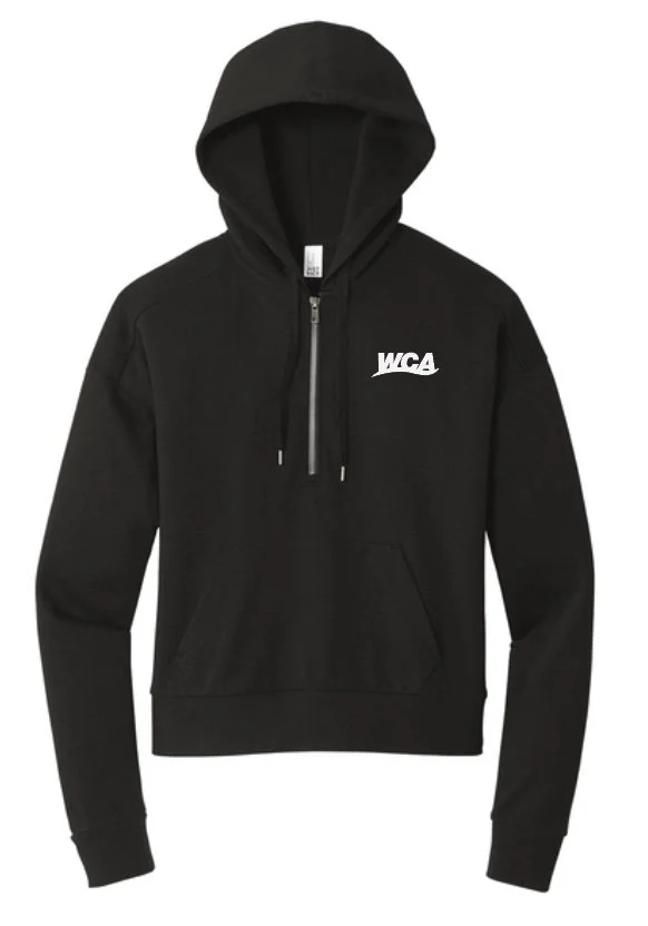 WCA Ladies Half-Zip Tri-Fleece Hoody with Kangaroo Pocket