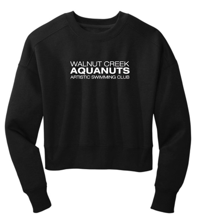 WCA Ladies Premium Cropped Crewneck Sweatshirt - Text Logo