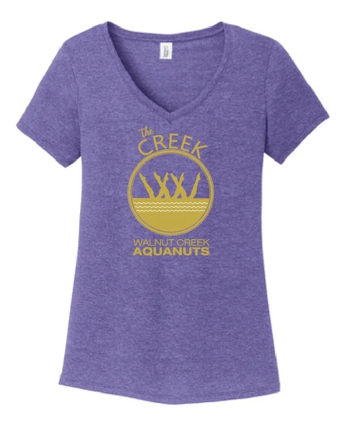 WCA The Creek Tri-Blend Ladies V-Neck Tee