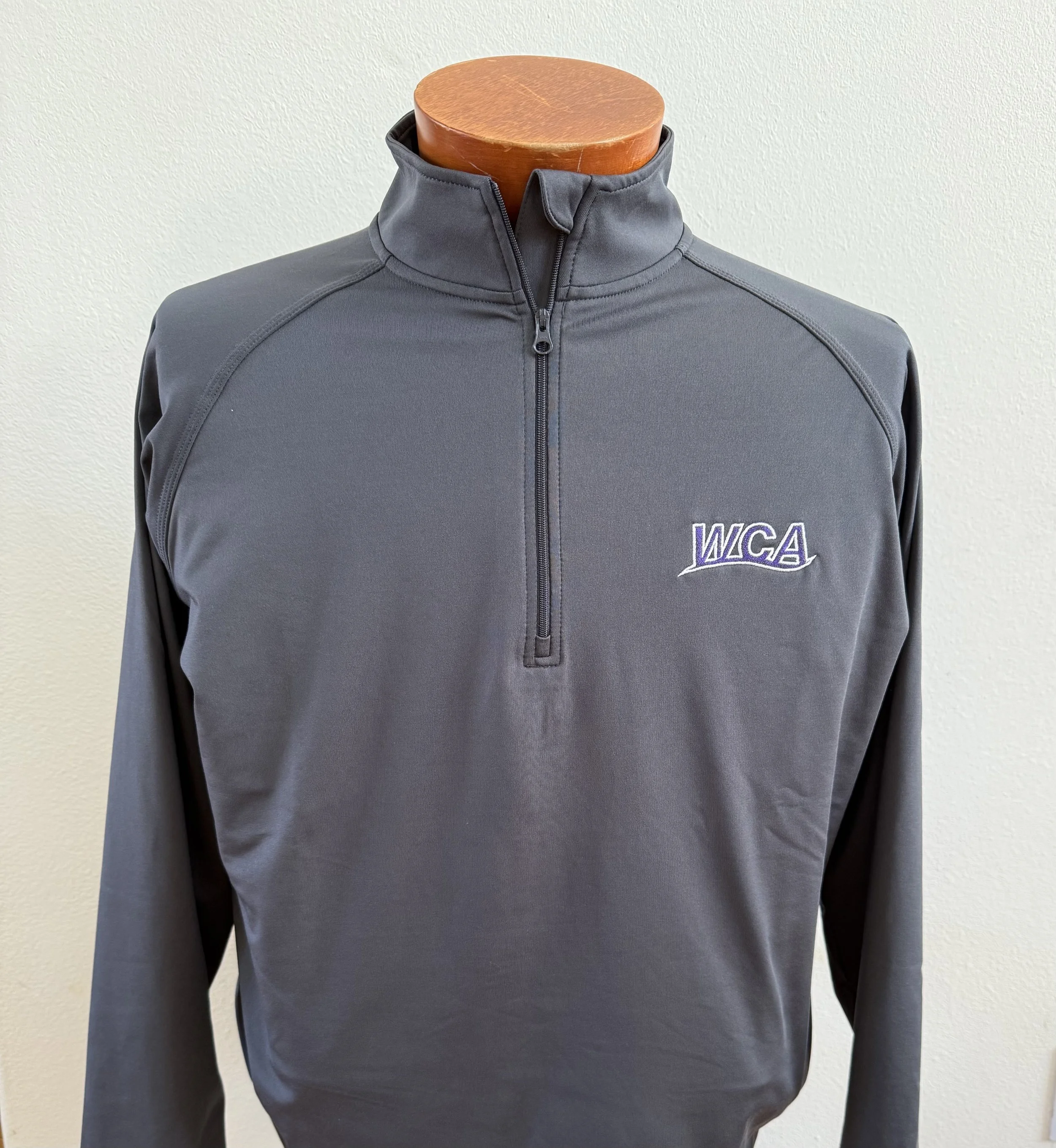 WCA Unisex Stretch Wick Quarter Zip Pull-Over