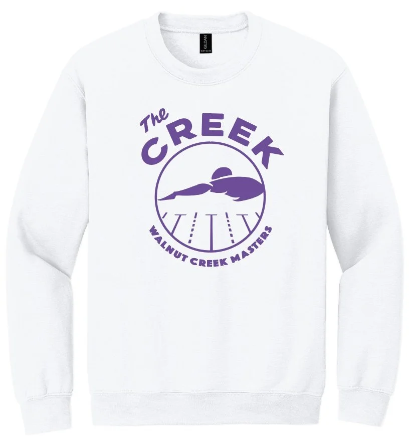 WCM The Creek Unisex Crewneck Sweatshirt - White and Grey