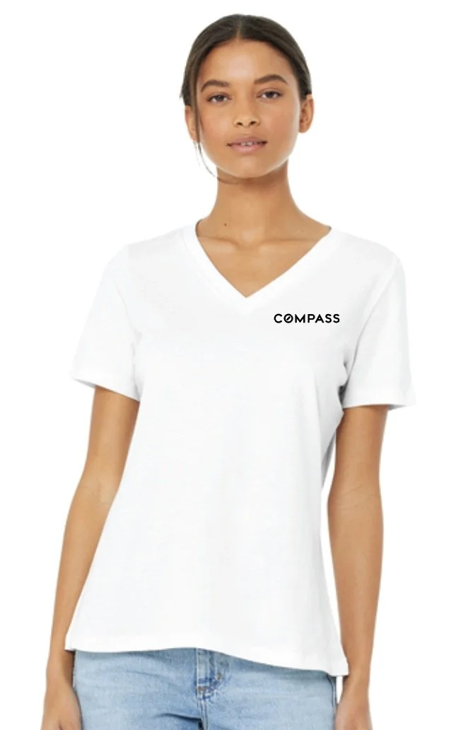 Compass Ladies Jersey V-Neck Tee